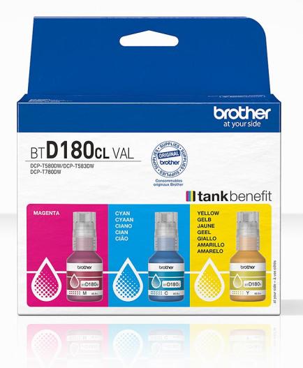 Brother BTD180CLVAL printer ink refill